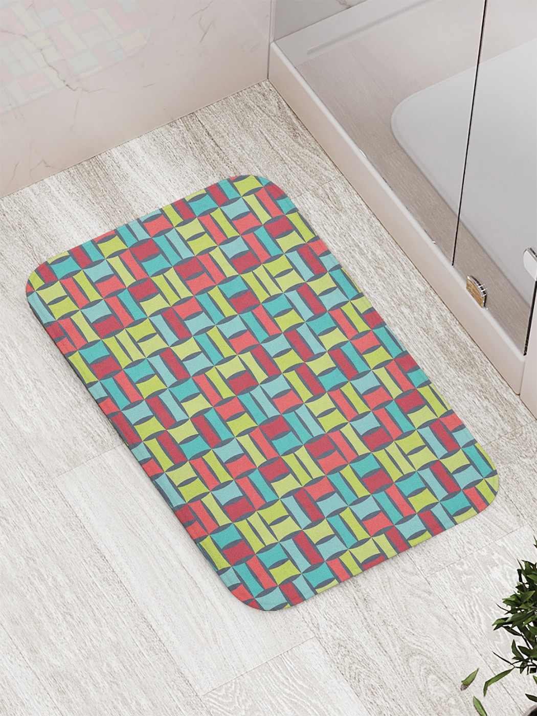 

Коврик противоскользящий для ванной, сауны, бассейна, 77х52 см bath_73834 JoyArty