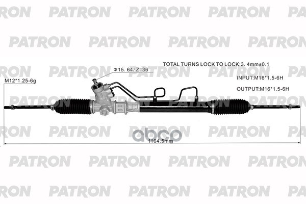 

Рейка Рулевая Kia Rio 2000-2005 PATRON арт. PSG3138