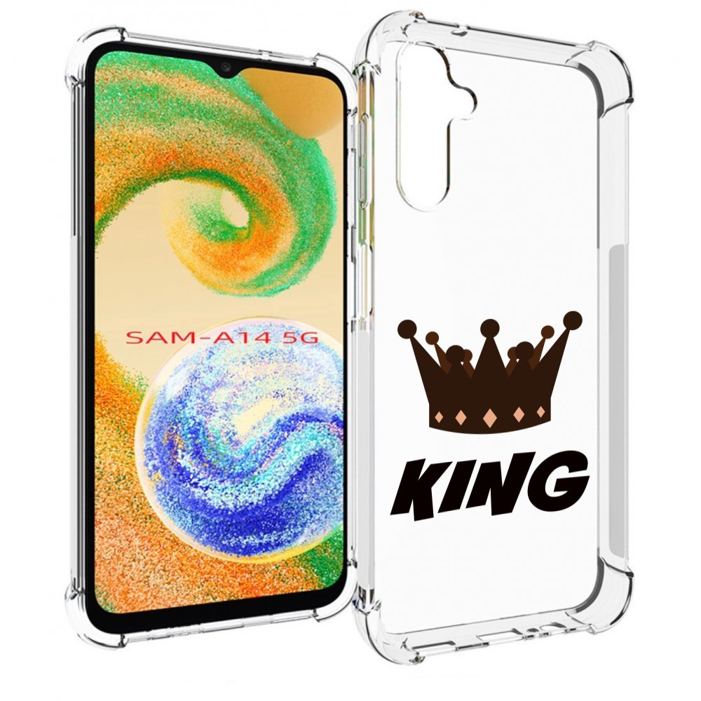 Чехол MyPads корона-короля-черный для Samsung Galaxy A14 5G