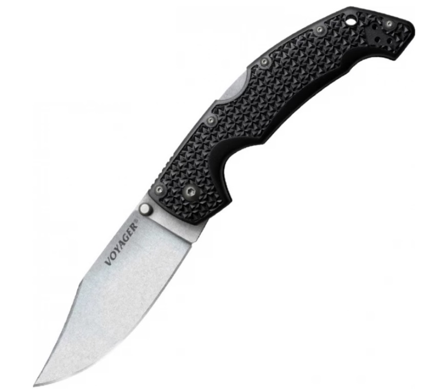 Туристический нож Cold Steel Voyager Clip Large Plain Edge, black