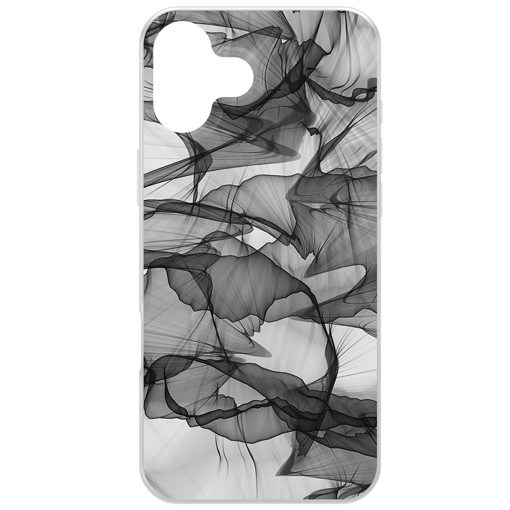 

Чехол-накладка Krutoff Clear Case Абстракт 14 для iPhone 16 Plus, Прозрачный