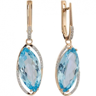 

Серьги из красного золота с фианитом ALORIS Серьги 1415ТКц, Серьги 1415ТКц