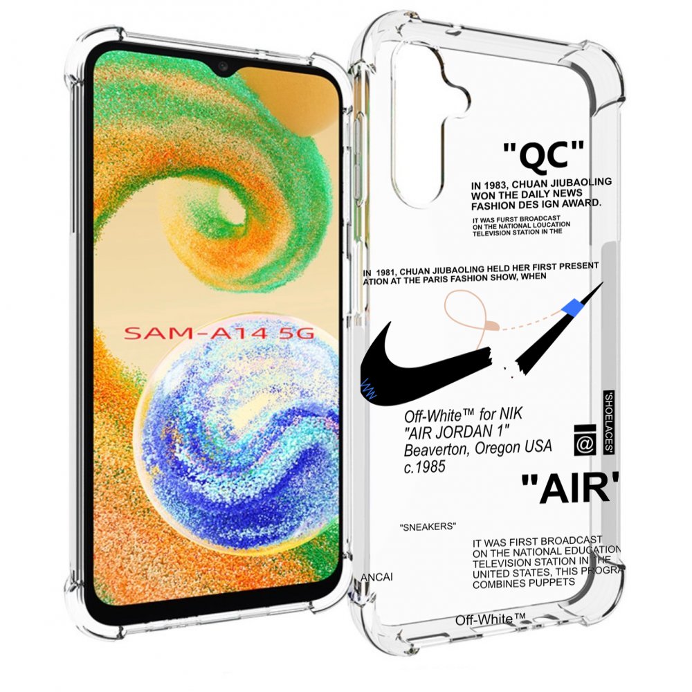 

Чехол MyPads коллаборация-найк для Samsung Galaxy A14 5G, Прозрачный, Tocco