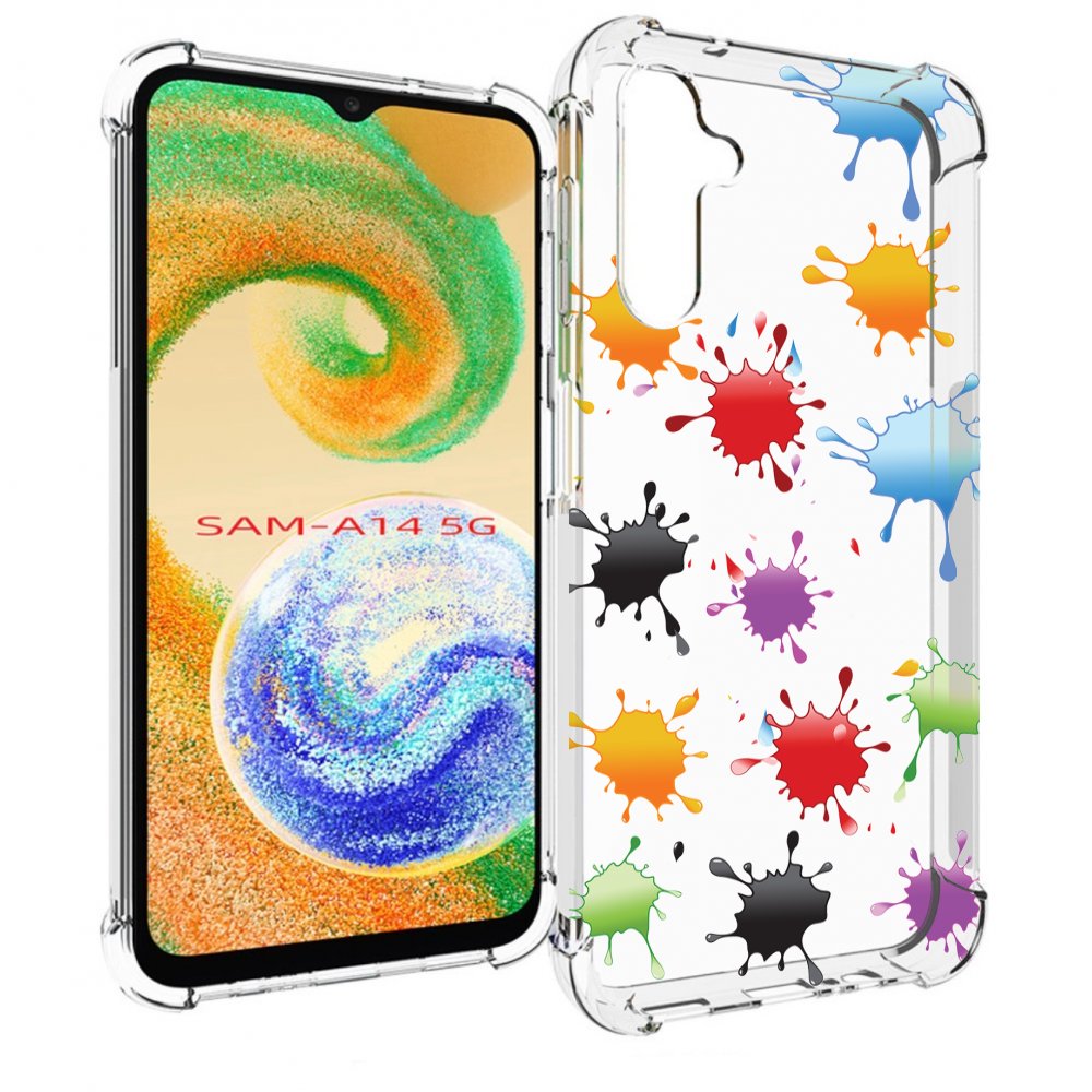 

Чехол MyPads кляксы для Samsung Galaxy A14 5G, Прозрачный, Tocco
