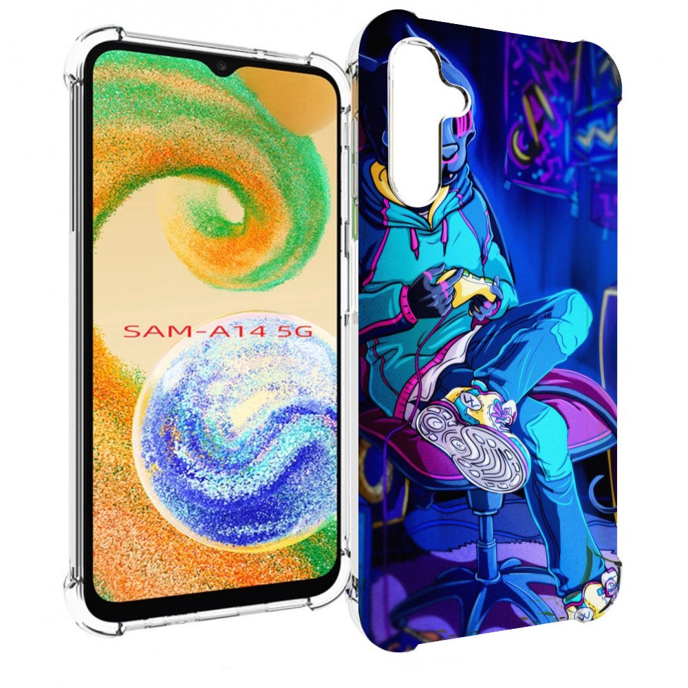 

Чехол MyPads киберпанк игрок для Samsung Galaxy A14 5G, Прозрачный, Tocco