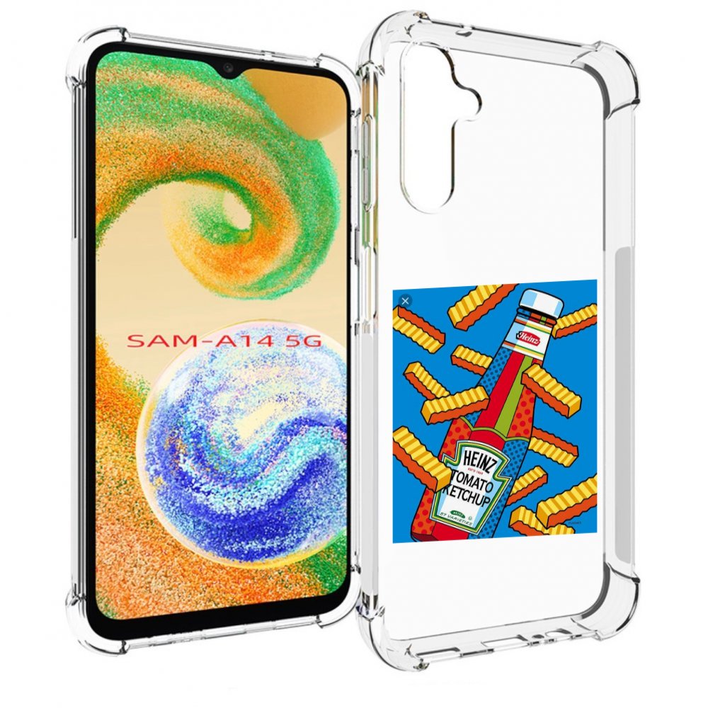 

Чехол MyPads картошка с соусом для Samsung Galaxy A14 5G, Прозрачный, Tocco