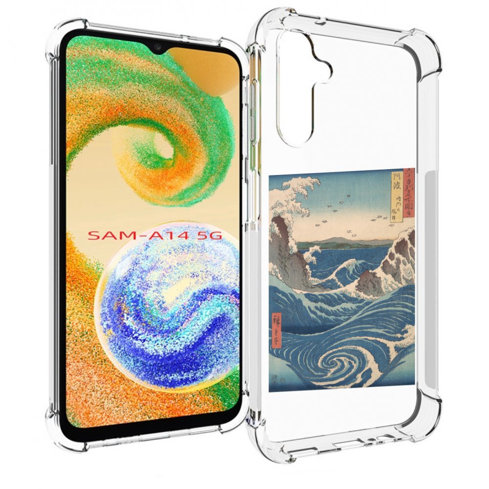 

Чехол MyPads картинка волны водоворот для Samsung Galaxy A14 5G, Прозрачный, Tocco