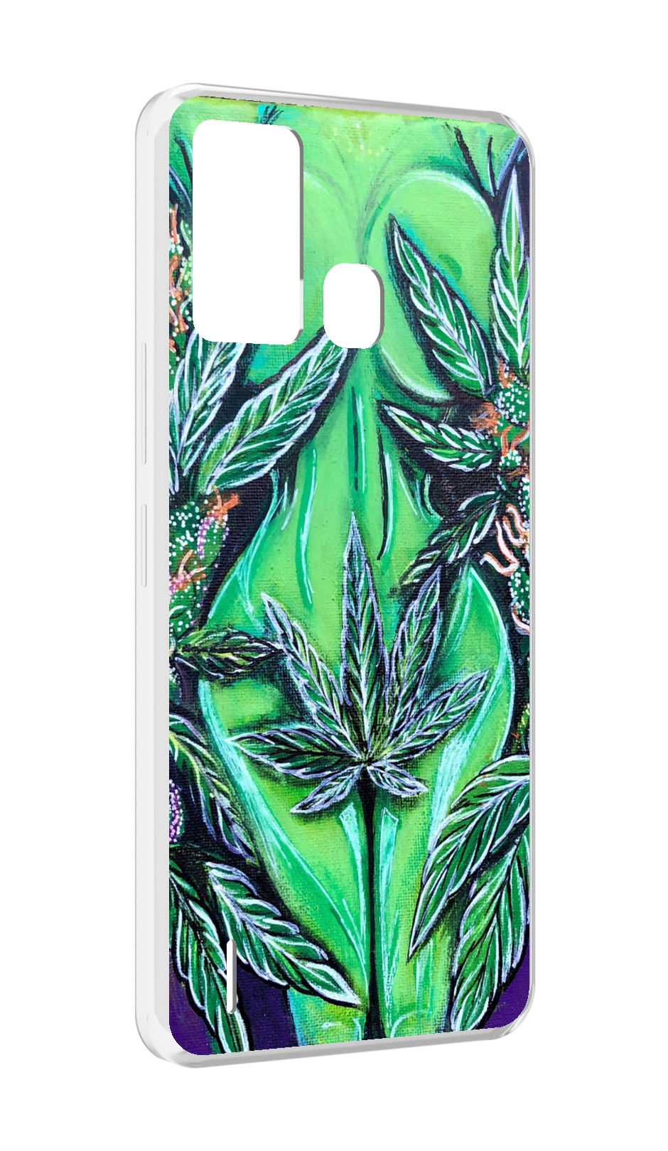 

Чехол MyPads зеленая девушка для ITEL S16 / ITEL Vision 1 Pro, Прозрачный, Tocco