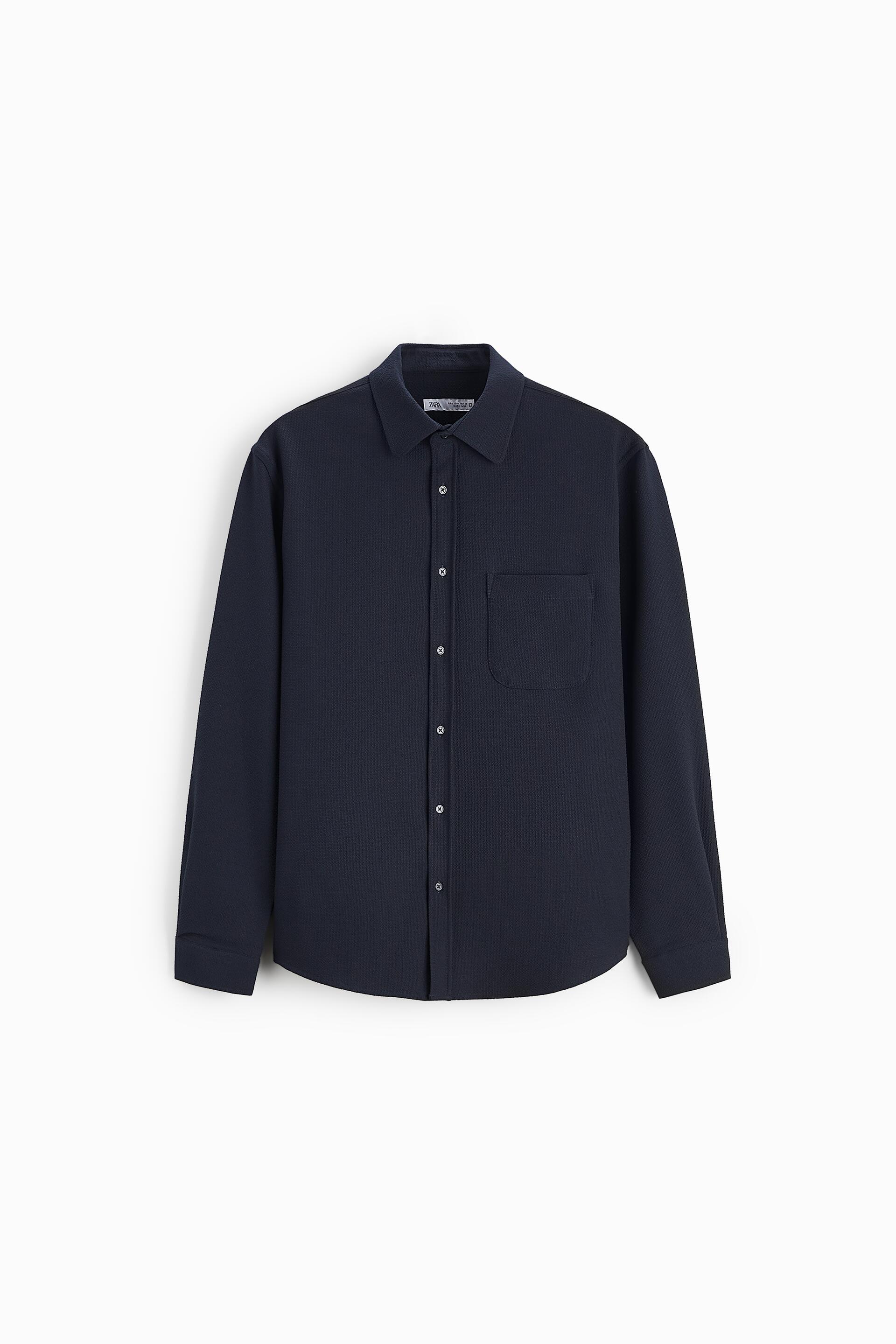 

Рубашка мужская ZARA 07545300 синяя XL (доставка из-за рубежа), 07545300