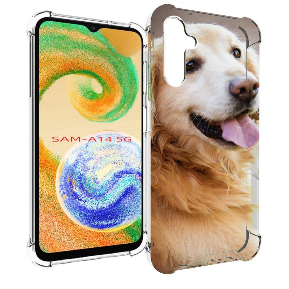 

Чехол MyPads золотистыи ретривер для Samsung Galaxy A14 5G, Прозрачный, Tocco