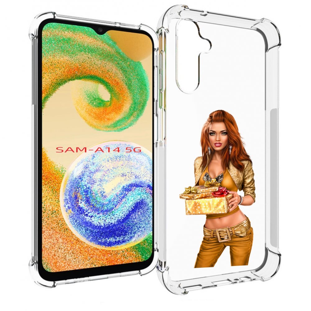 

Чехол MyPads золотая-девочка-с-подарком женский для Samsung Galaxy A14 5G, Прозрачный, Tocco