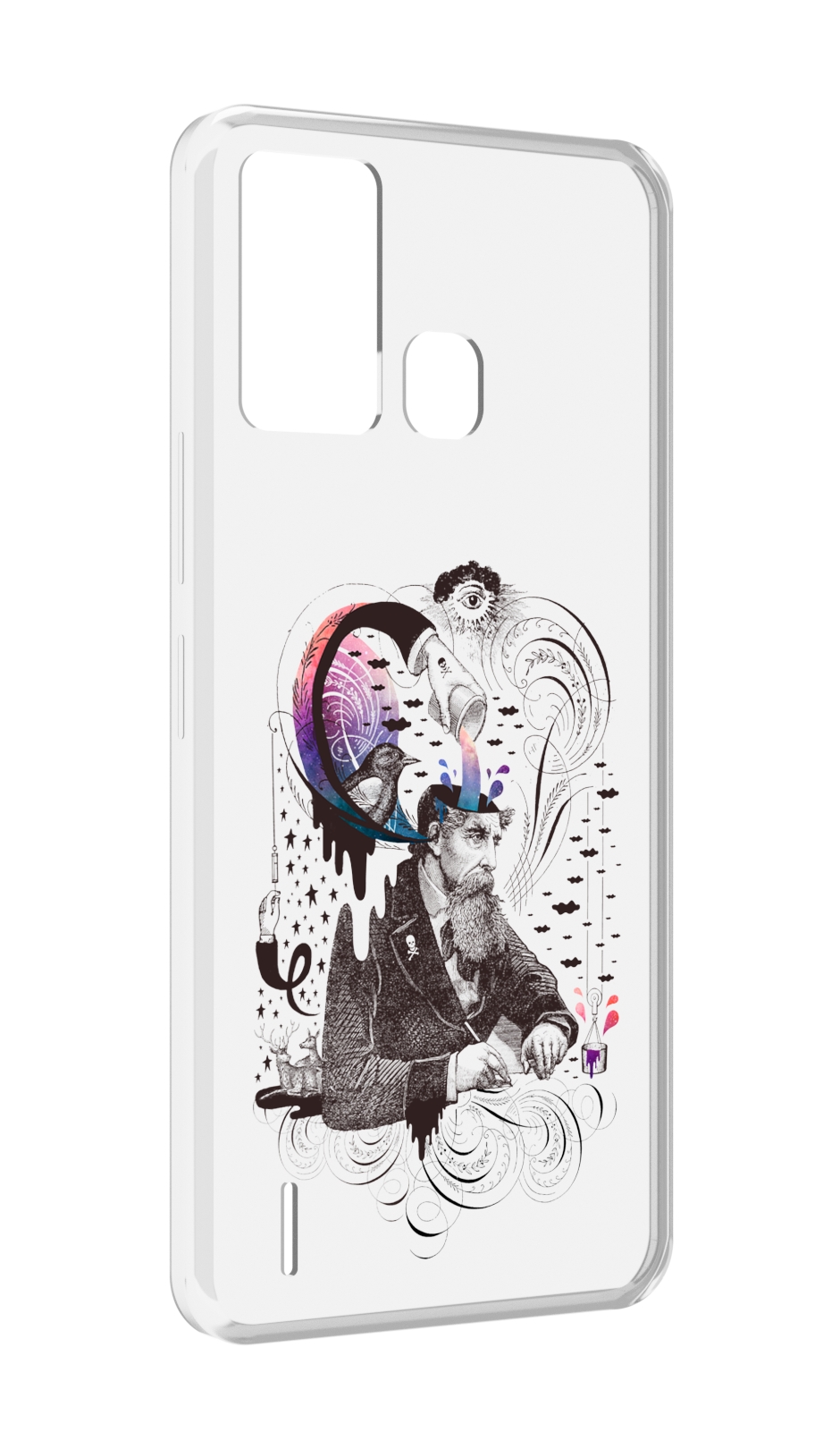 

Чехол MyPads абстракция думающий мужчина для ITEL S16 / ITEL Vision 1 Pro, Прозрачный, Tocco