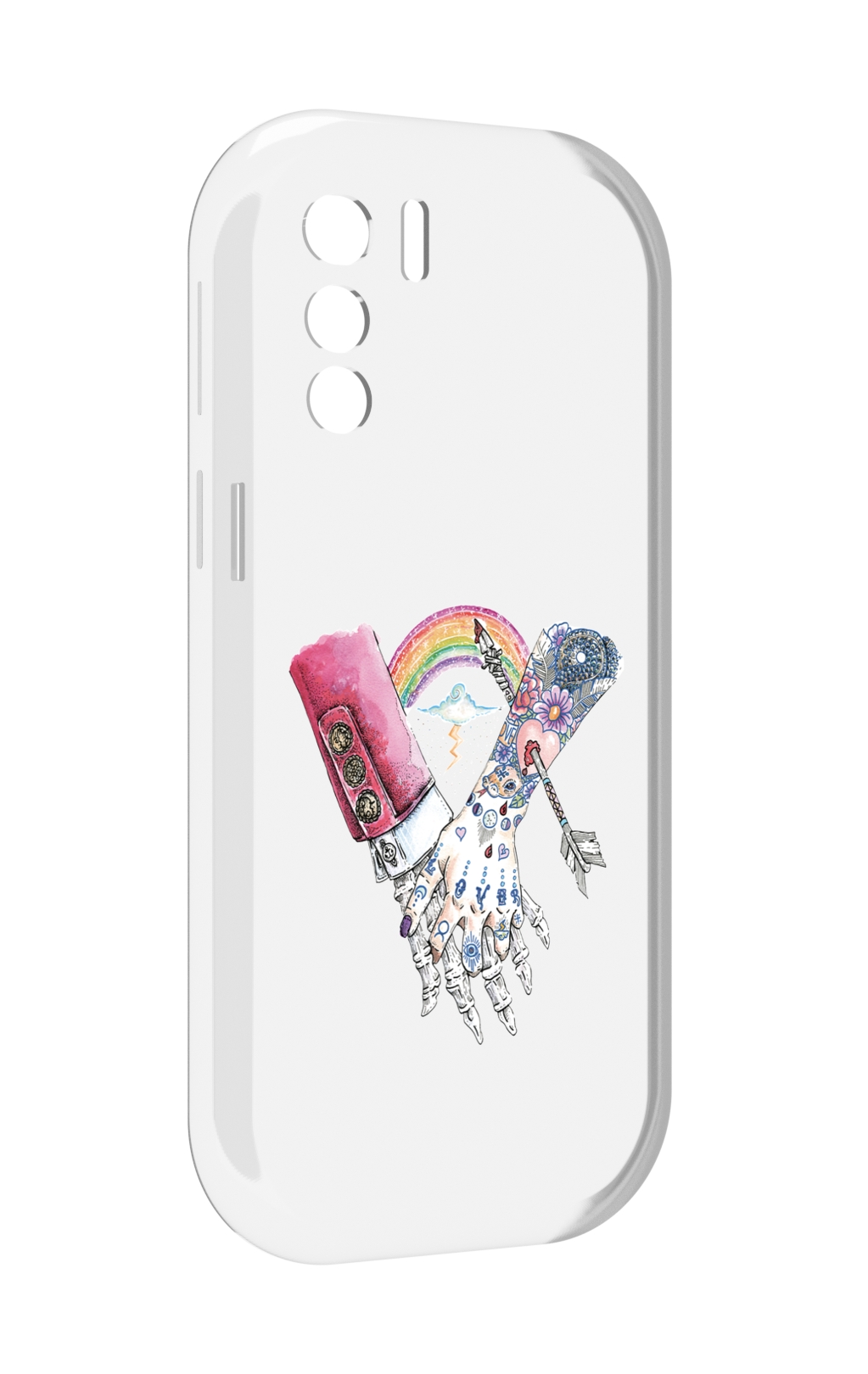 

Чехол MyPads абстракция руки в татуировках для UleFone Note 13P, Прозрачный, Tocco