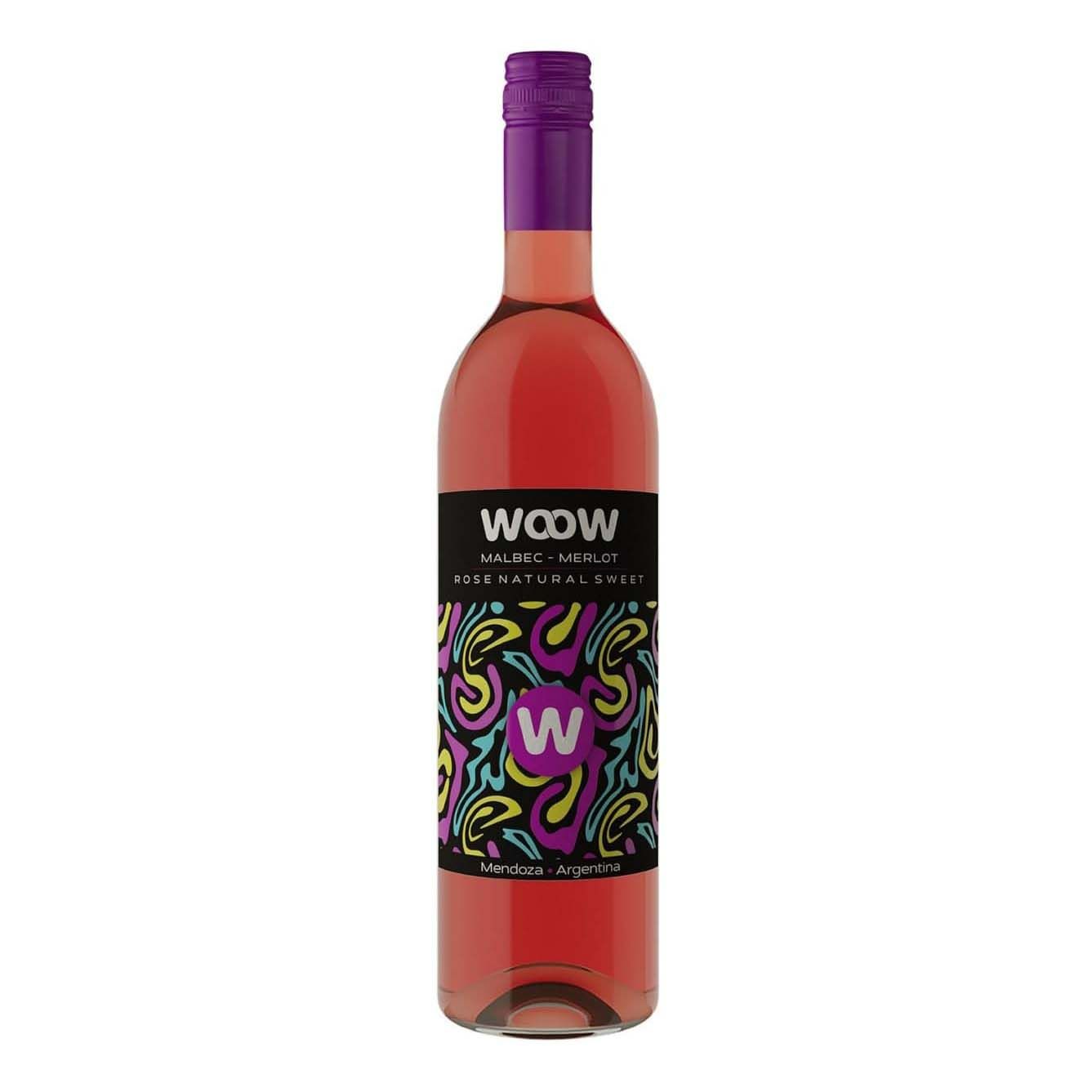 

Вино WooW Malbec Merlot Rose розовое сладкое 8,5% 0,75 л