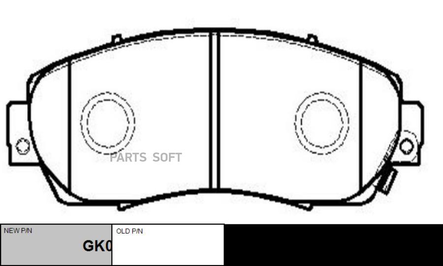 

Колодки тормозные дисковые передние Honda CR-V 2.0/2.2 07 CKHO-19 CTR CKHO-19