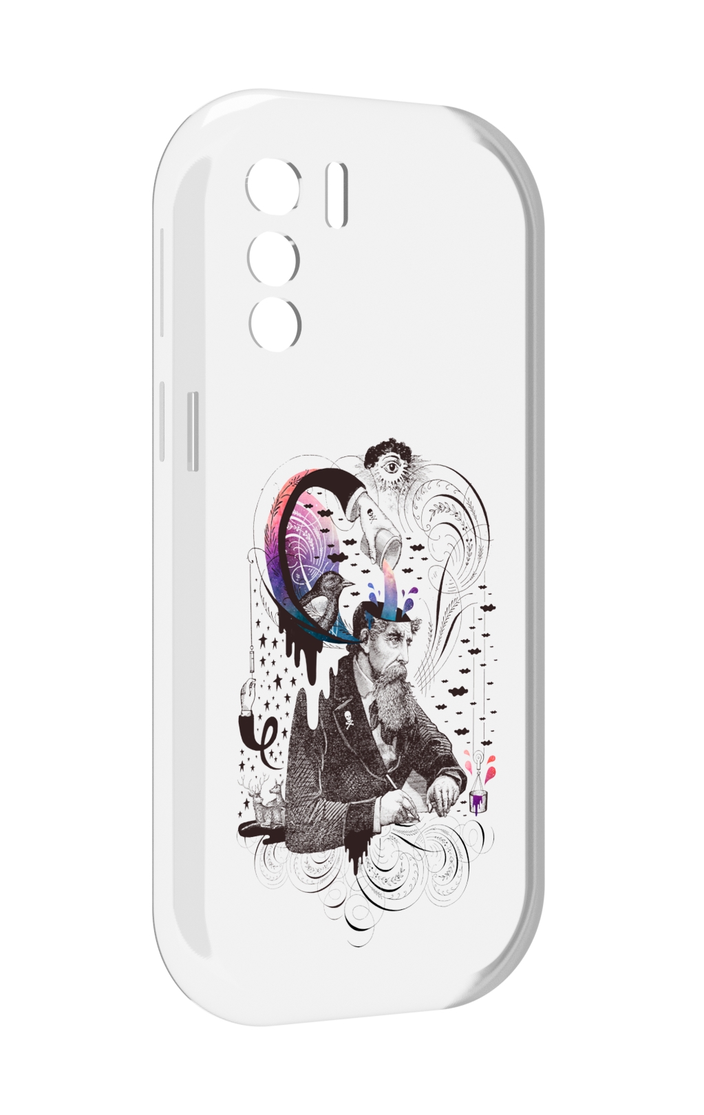 

Чехол MyPads абстракция думающий мужчина для UleFone Note 13P, Прозрачный, Tocco