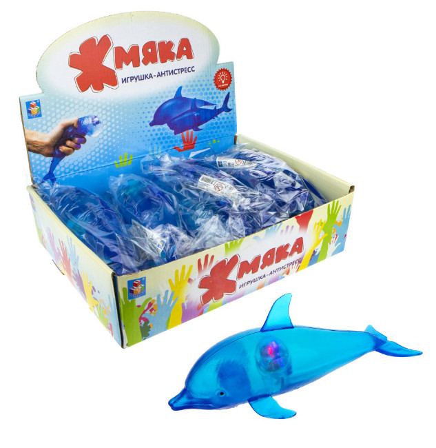 

Жмяка 1 TOY Мелкие пакости. Дельфин, со светом