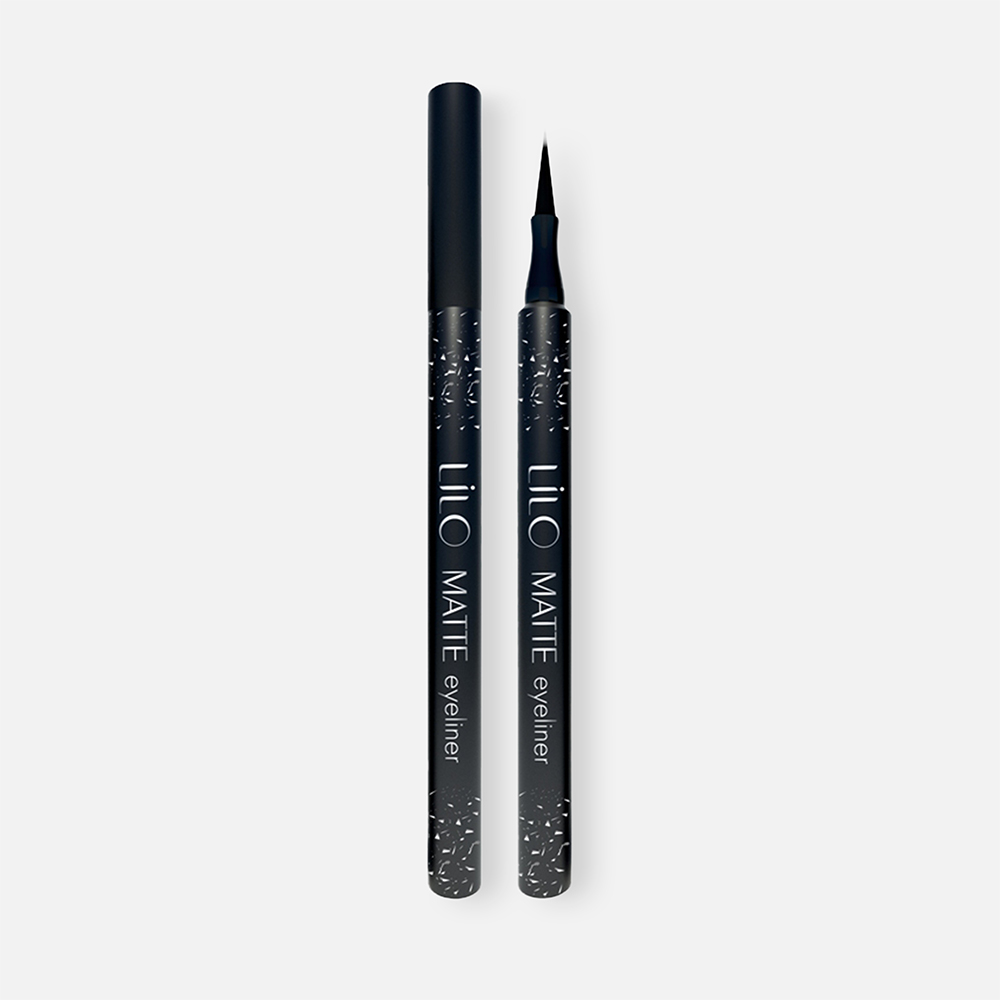 Подводка-фломастер для глаз LiLo Matte Liner чёрная, 1,2 г