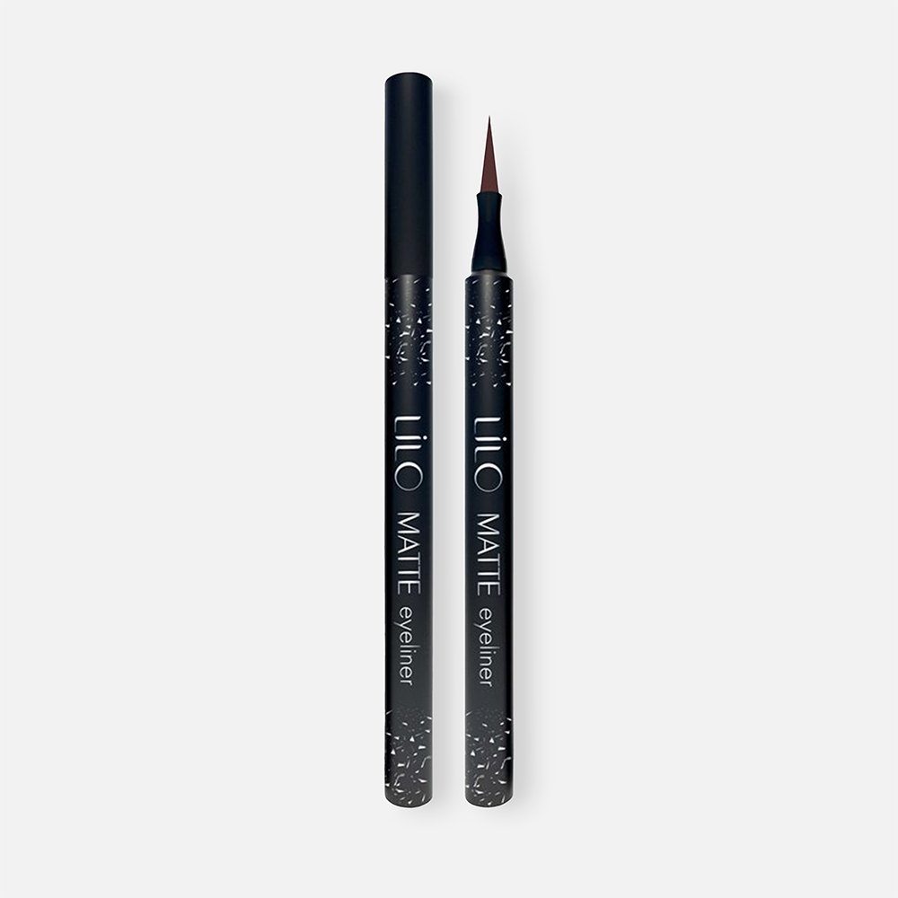 Подводка-фломастер для глаз LiLo Matte Liner коричневая, 1 г