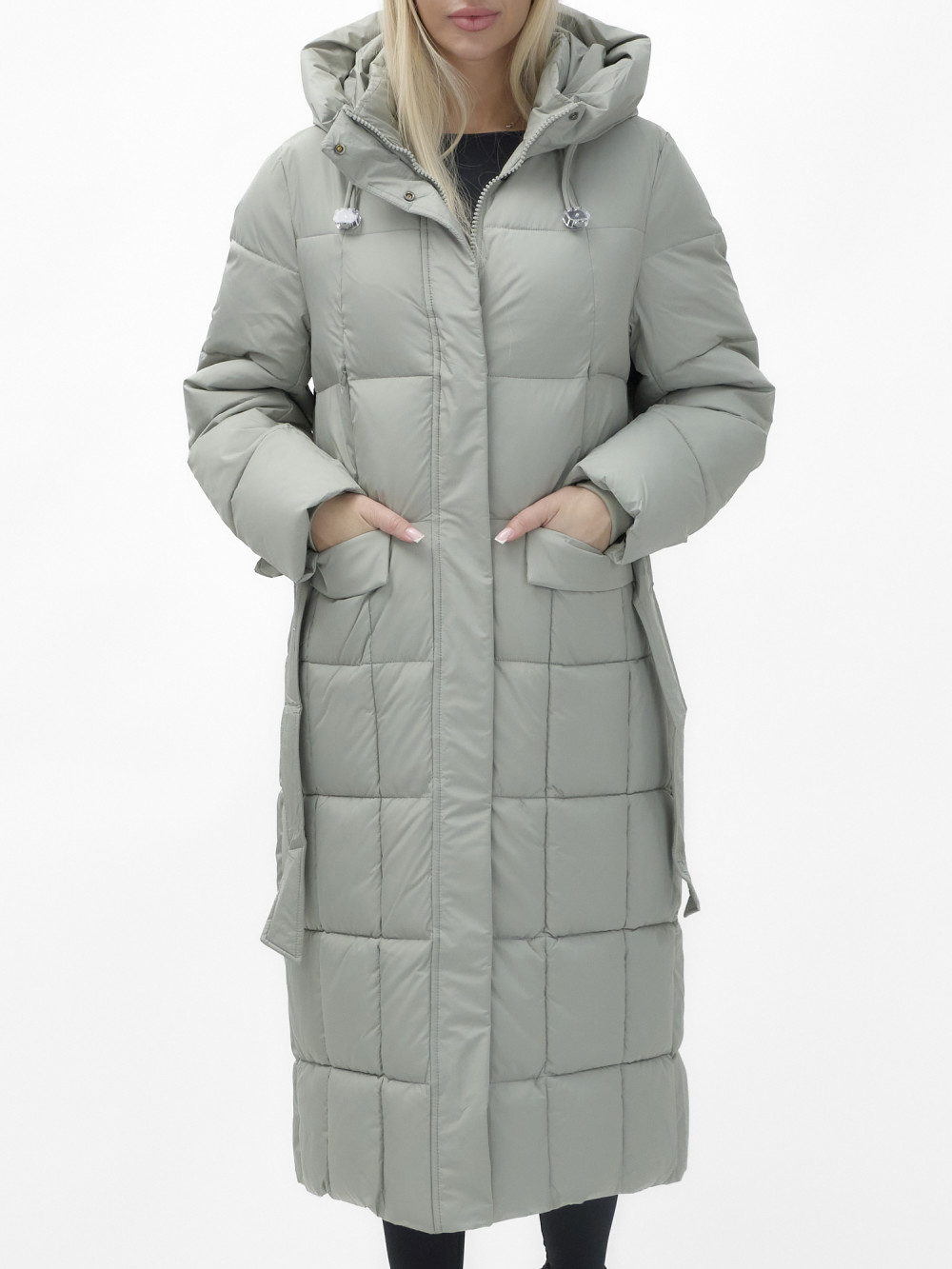 

Пальто женское NoBrand AD9609 серое S, Серый, AD9609