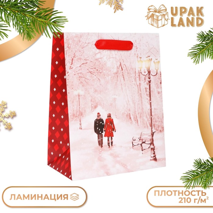 

Подарочные пакет UPAK LAND ламинированный, Парочка,18 х 23 х 10 см