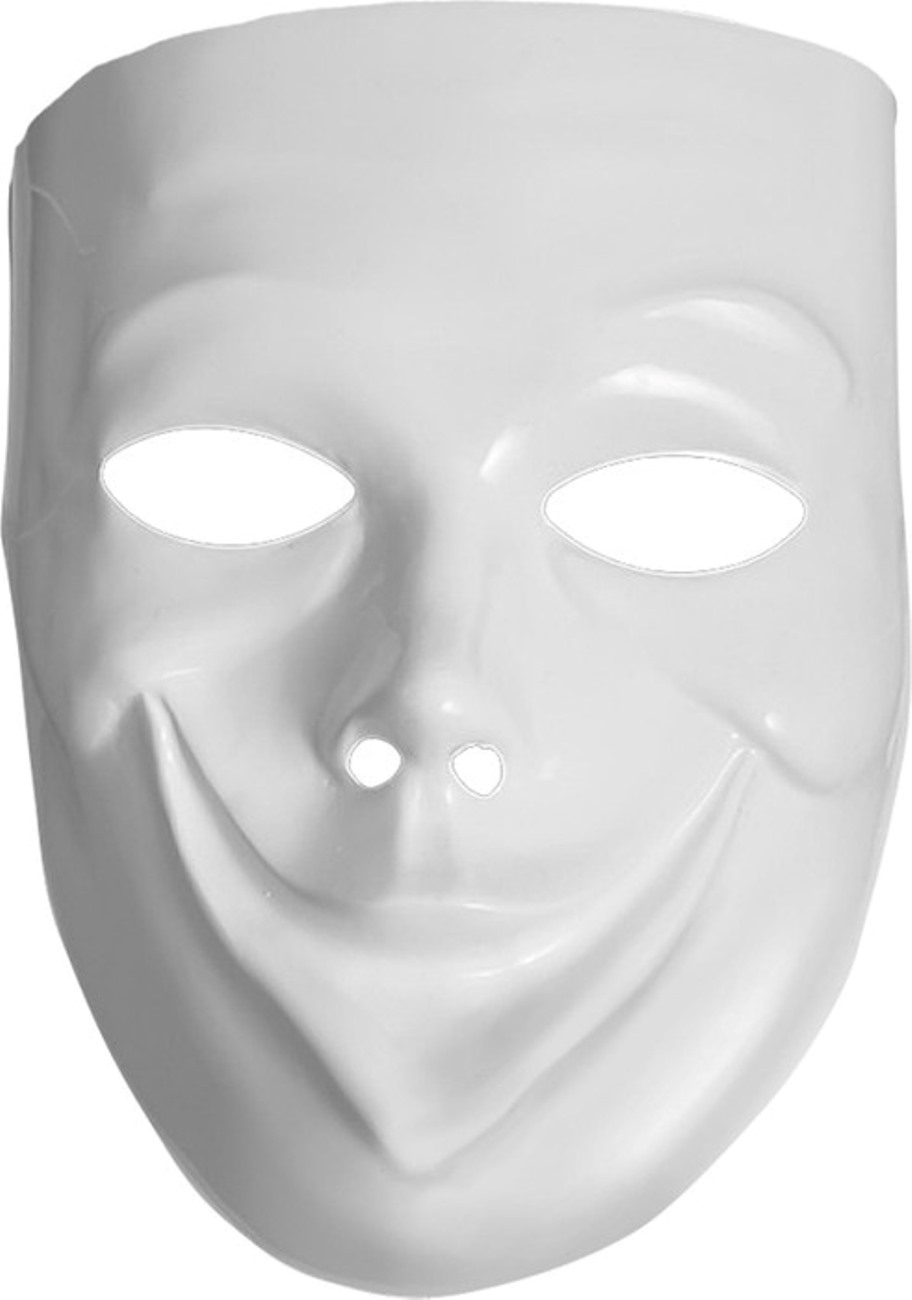 

Маска унисекс Carnival Toys Комедия, белый, Комедия