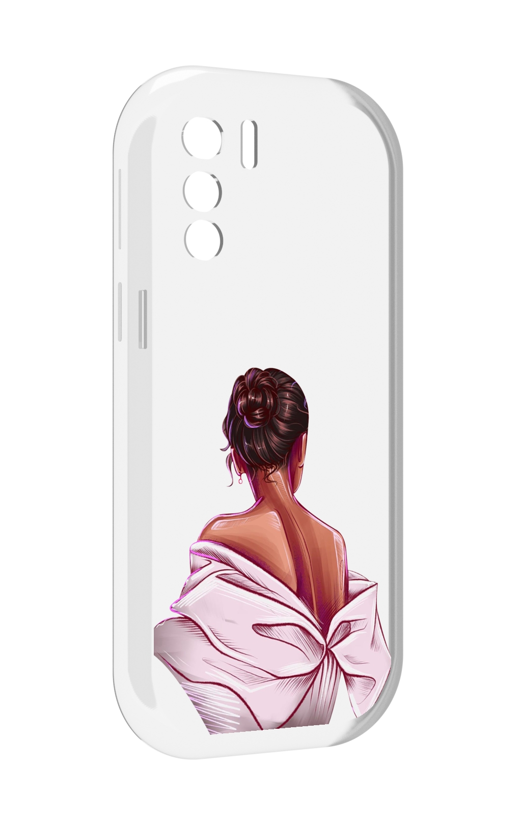 

Чехол MyPads девушка-со-спины женский для UleFone Note 13P, Прозрачный, Tocco