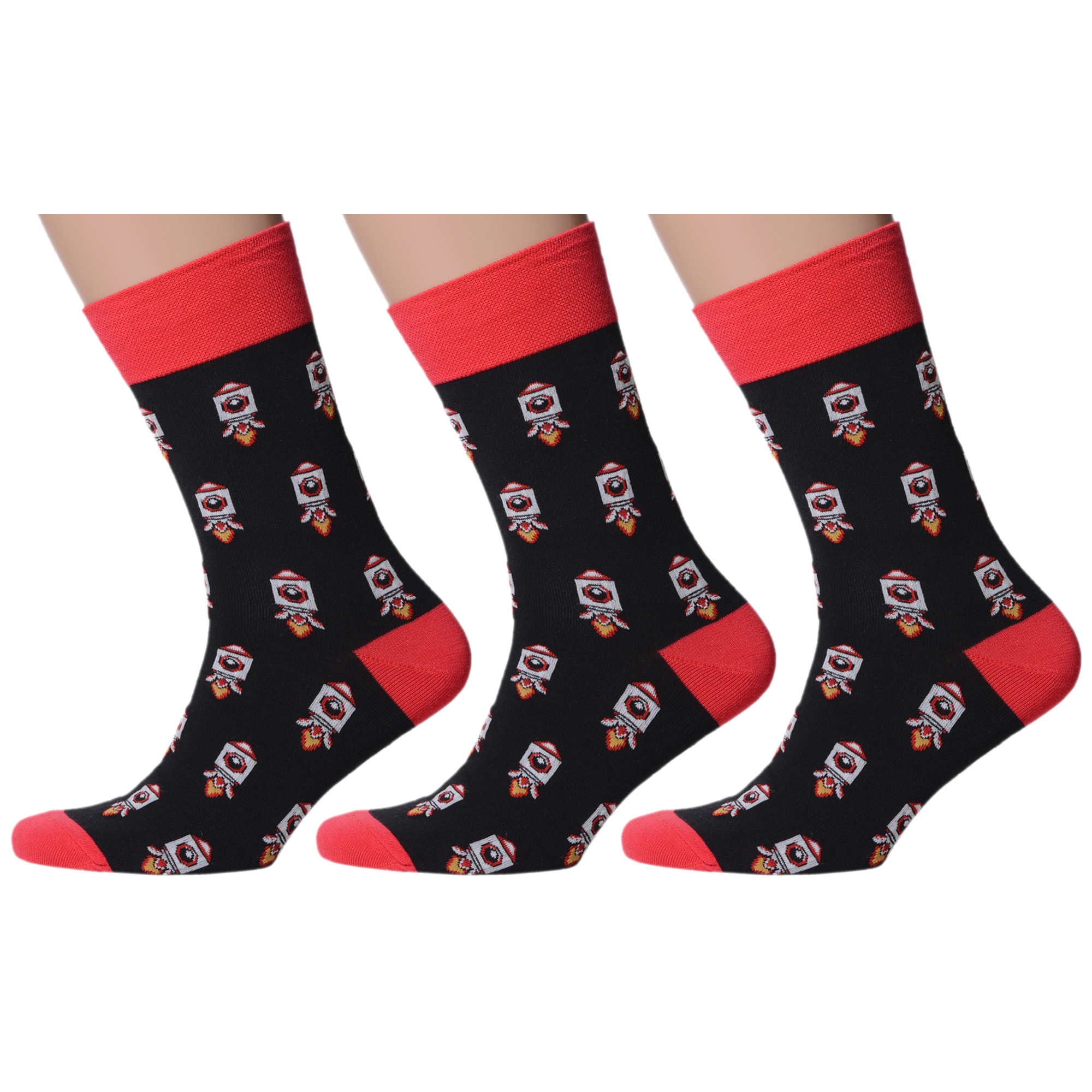 

Комплект носков мужских MoscowSocksClub msk3-М25 разноцветных 25, msk3-М25