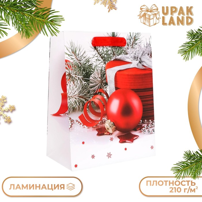 

Подарочные пакет UPAK LAND ламинированный,Шарики, 18 х 23 х 10 см