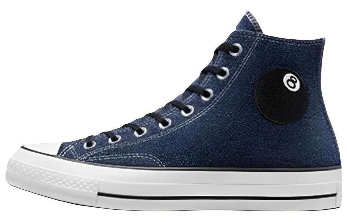 

Кеды унисекс Converse Stussy Chuck Taylor All Star 1970s синие 45 EU, Синий, Stussy x Converse Chuck Taylor All Star 1970s