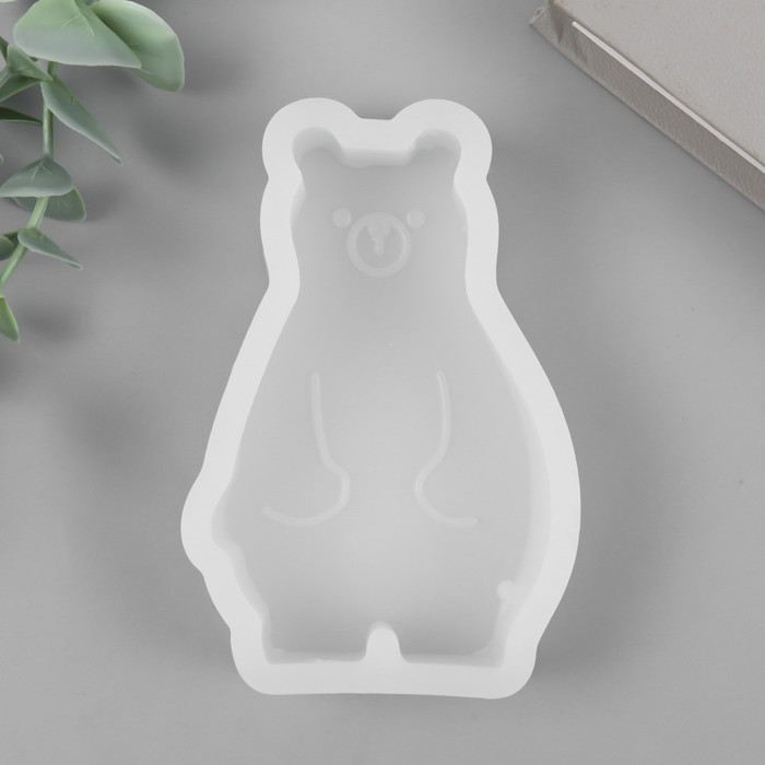

Молд силикон "Медведь" 2,5х7,2х1,2 см, Белый