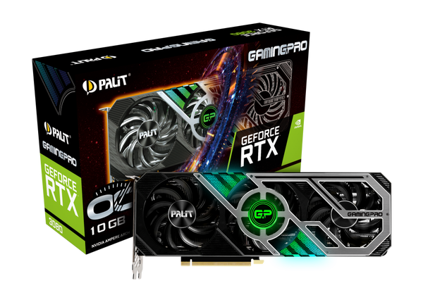 

Видеокарта Palit GeForce RTX 3080 10 Б Retail LHR