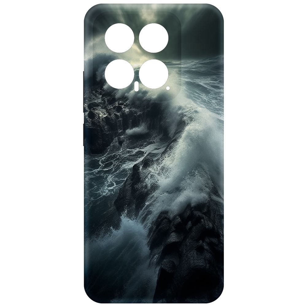 

Чехол-накладка Krutoff Soft Case Шторм для Xiaomi 14 черный