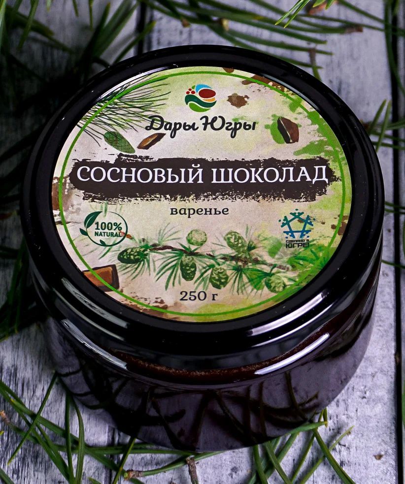 Варенье Дары Югры Сосновый шоколад, 2 шт по 250 г