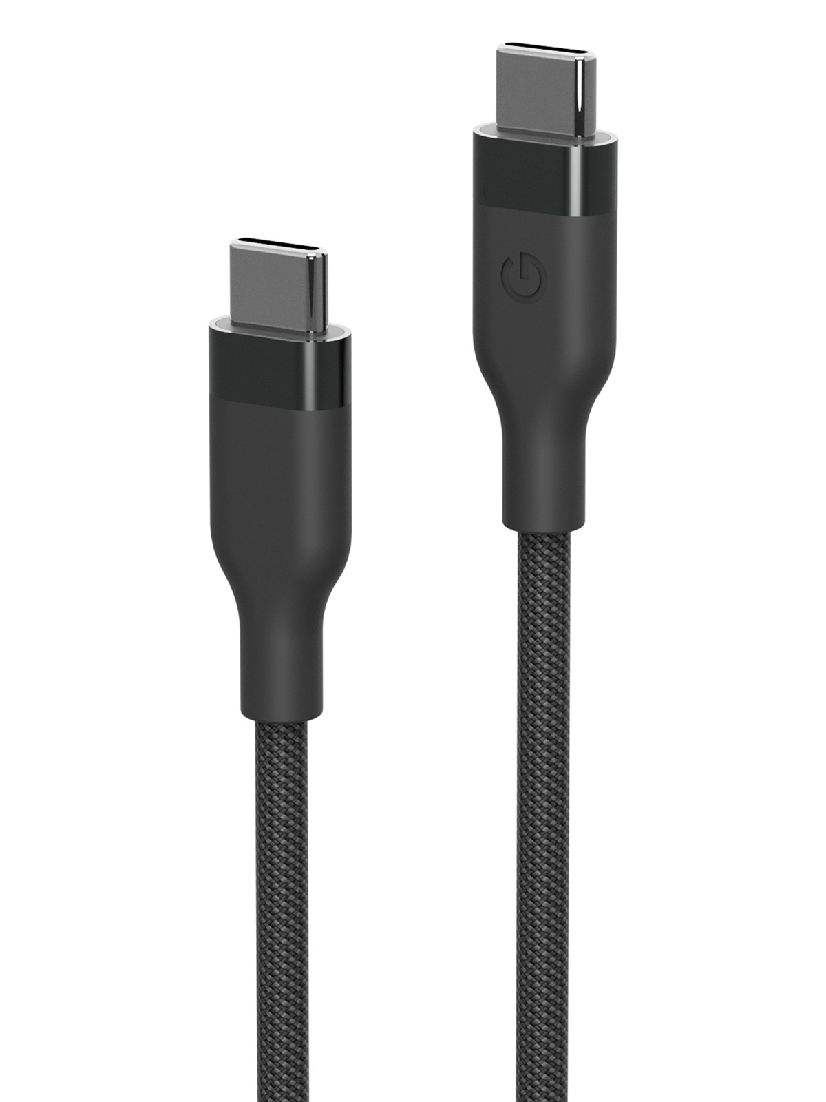 Кабель EnergEA USB-C to USB-C 100W/480 Mbps/5A 1.5м с магнитной оплеткой, черный