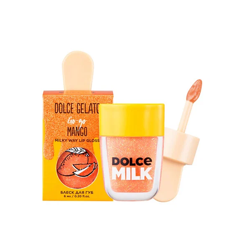 Блеск для губ Dolce Milk Gelato Lip Gloss тон Go-go Mango, 6 мл