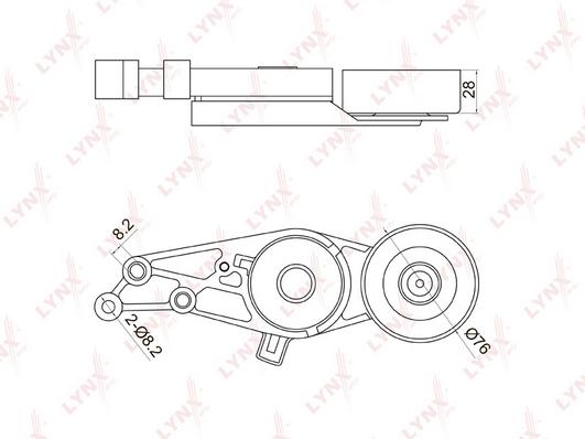 

Ролик ручейкового ремня Audi A4/A6/A6 Avant 00>11 Seat Exeo/Exeo ST 08>13 Lynx PT3001