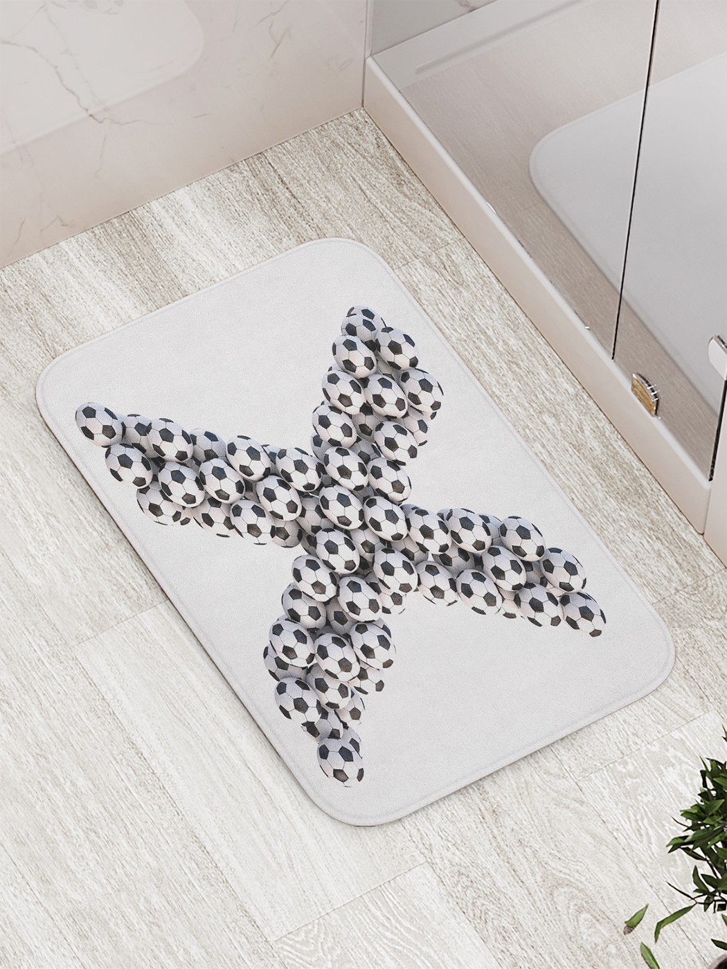 

Коврик противоскользящий для ванной, сауны, бассейна, 77х52 см bath_73764 JoyArty