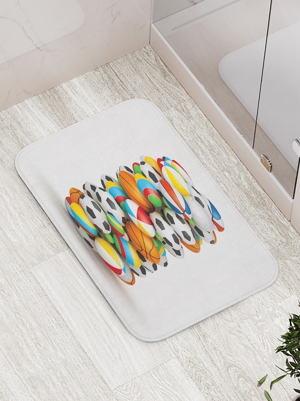

Коврик противоскользящий для ванной, сауны, бассейна, 77х52 см bath_73742 JoyArty