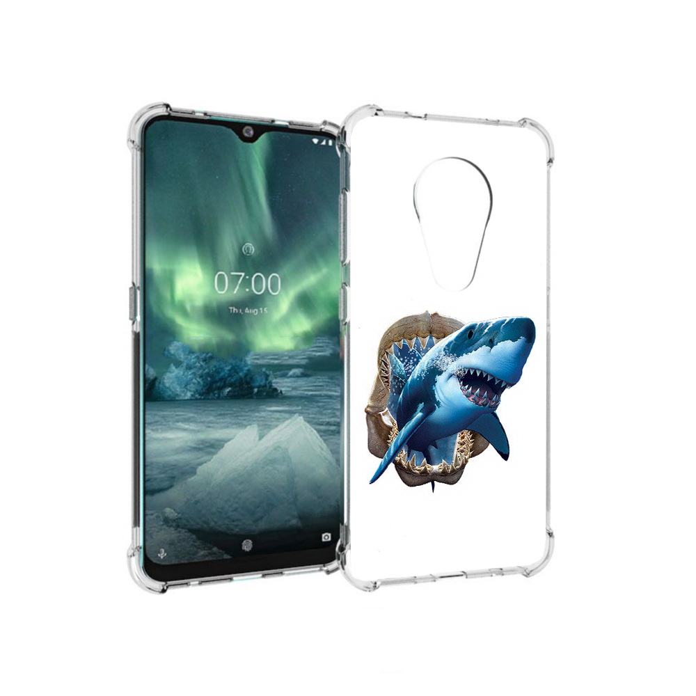

Чехол MyPads Tocco для Nokia 7.2 челюсти (PT139171.105.675), Прозрачный, Tocco