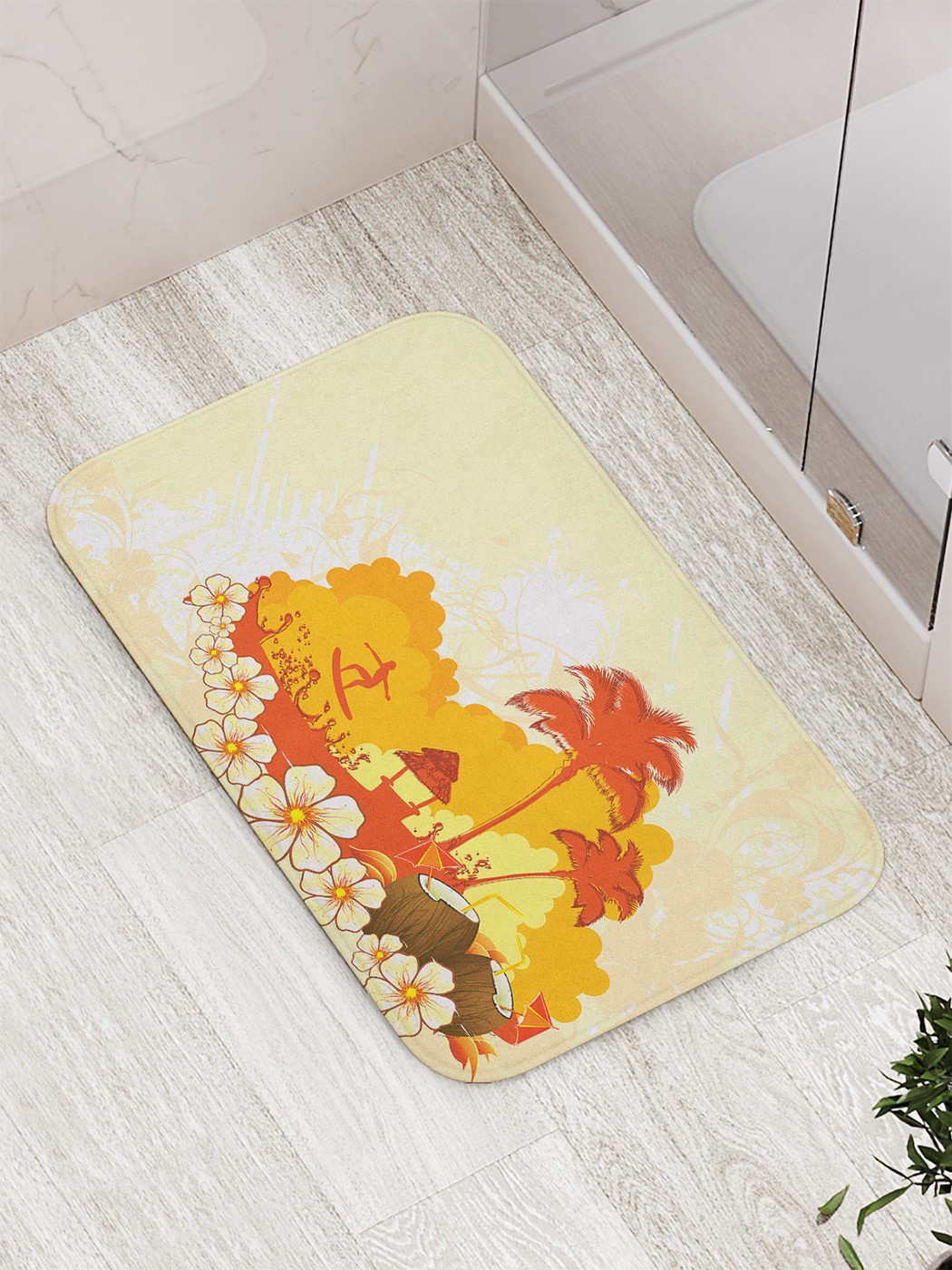 

Коврик противоскользящий для ванной, сауны, бассейна, 77х52 см bath_73691 JoyArty