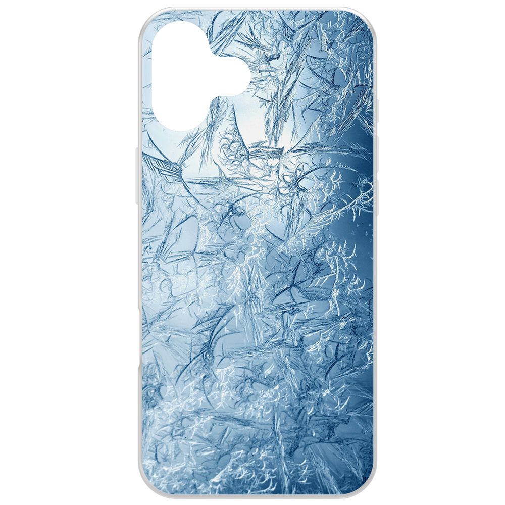 

Чехол-накладка Krutoff Clear Case Лед для iPhone 16 Plus, Прозрачный