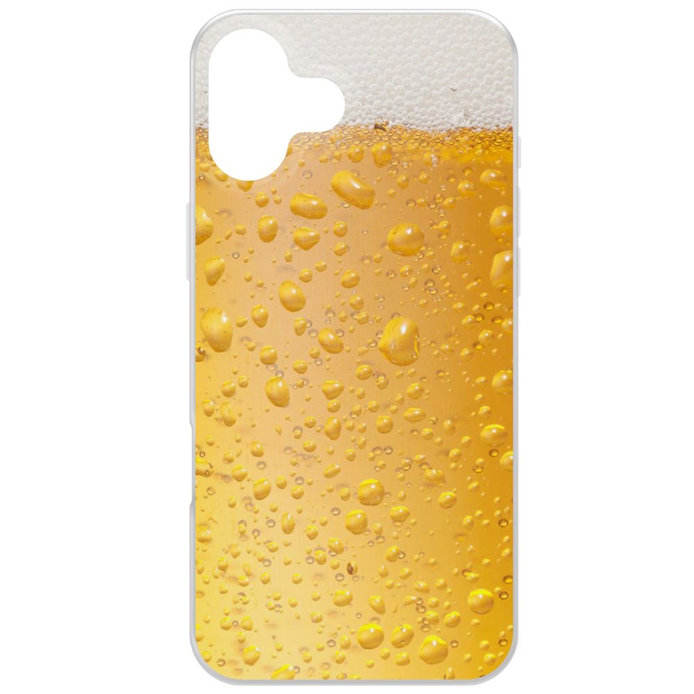 

Чехол-накладка Krutoff Clear Case Пенное для iPhone 16 Plus, Прозрачный