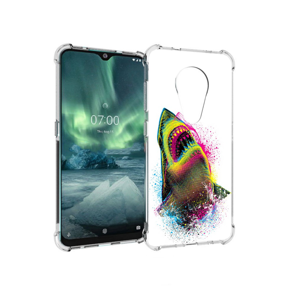 

Чехол MyPads Tocco для Nokia 7.2 челюсти-2 (PT139171.105.674), Прозрачный, Tocco