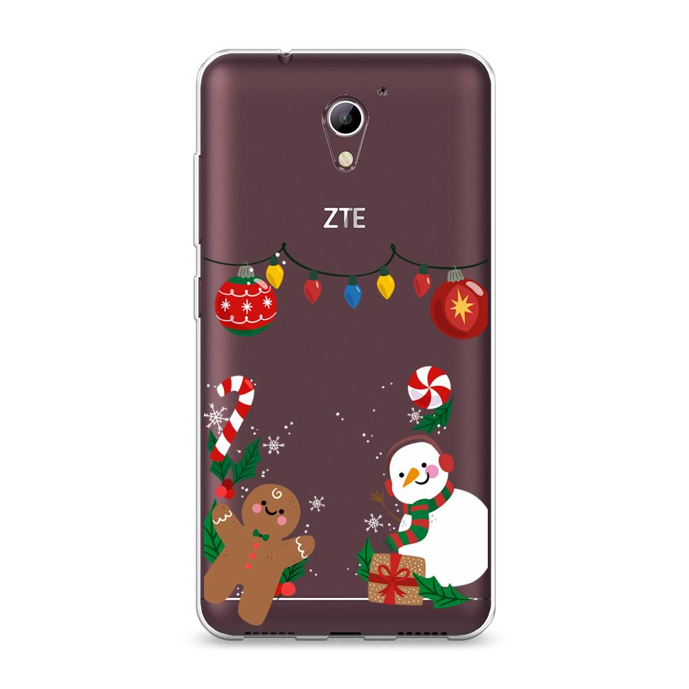 

Чехол на ZTE Blade A510 "Новогоднее настроение", Коричневый;красный;зеленый, 130150-5