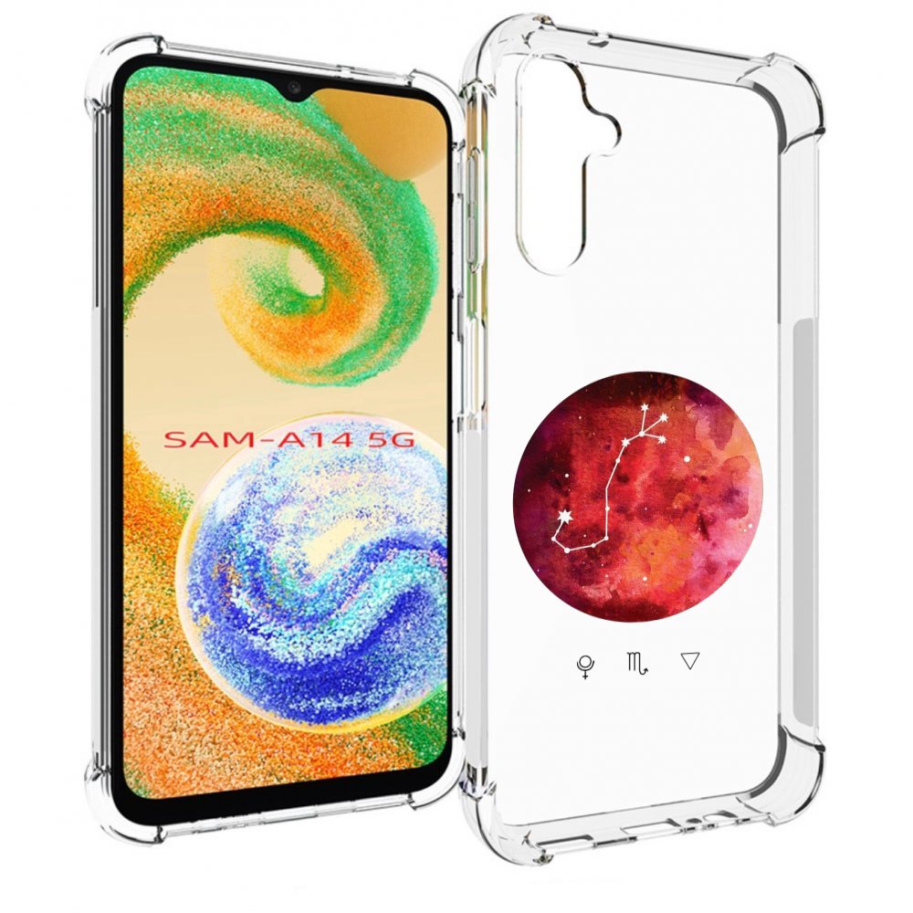 

Чехол MyPads знак зодиака скорпион 6 для Samsung Galaxy A14 5G, Прозрачный, Tocco