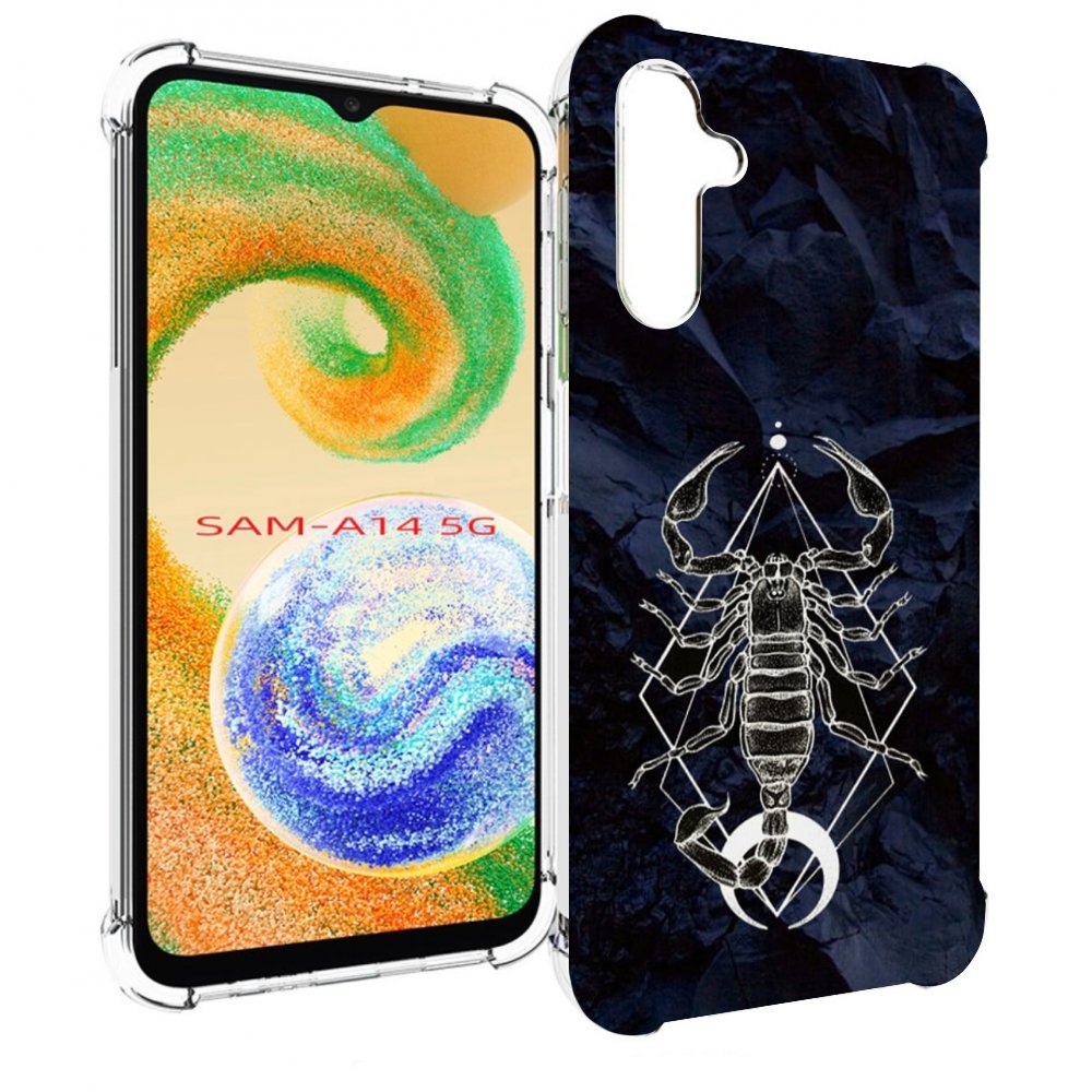 

Чехол MyPads знак зодиака скорпион 3 для Samsung Galaxy A14 5G, Прозрачный, Tocco