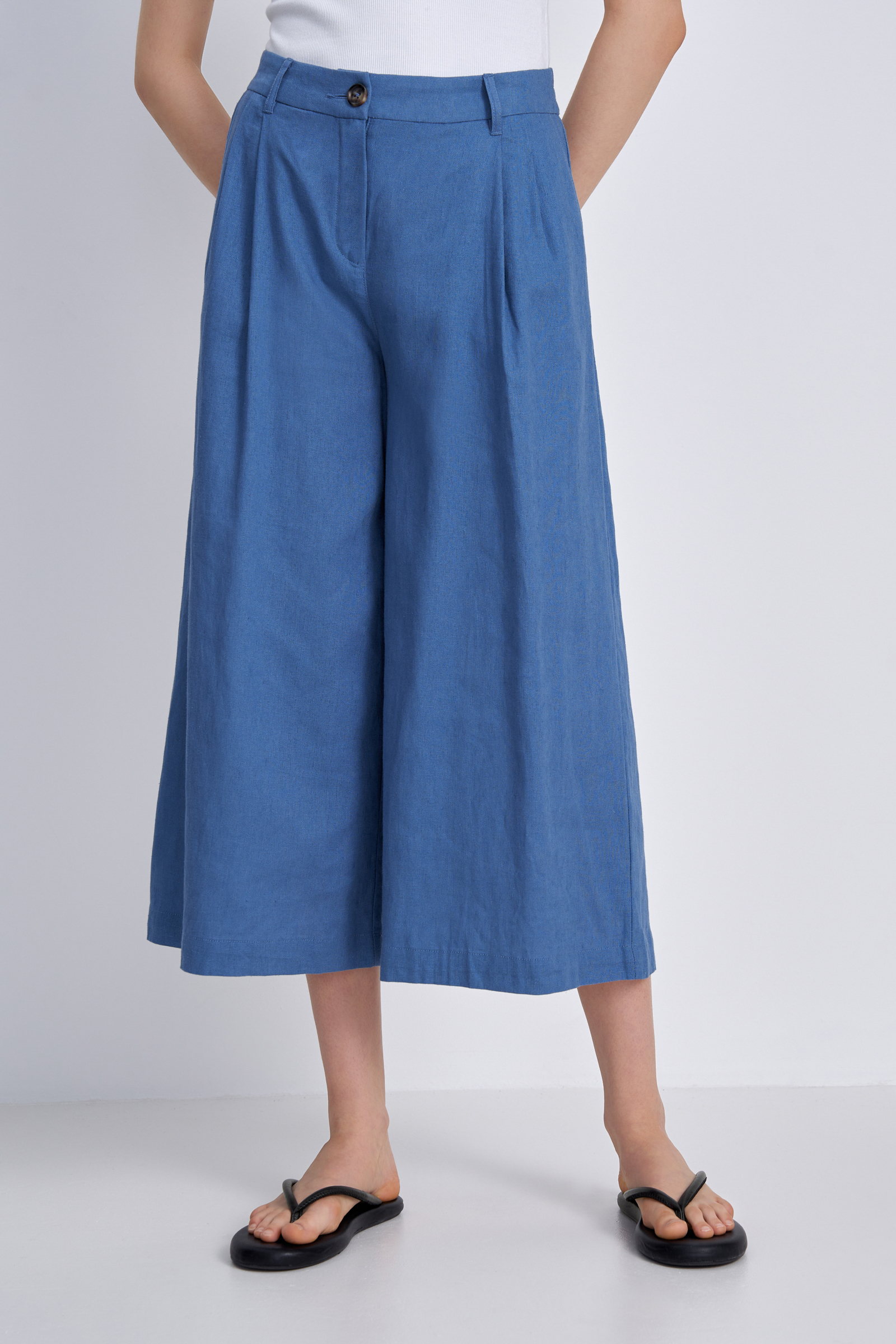 

Брюки женские Finn Flare FSC110229 синие 2XL, Синий, FSC110229