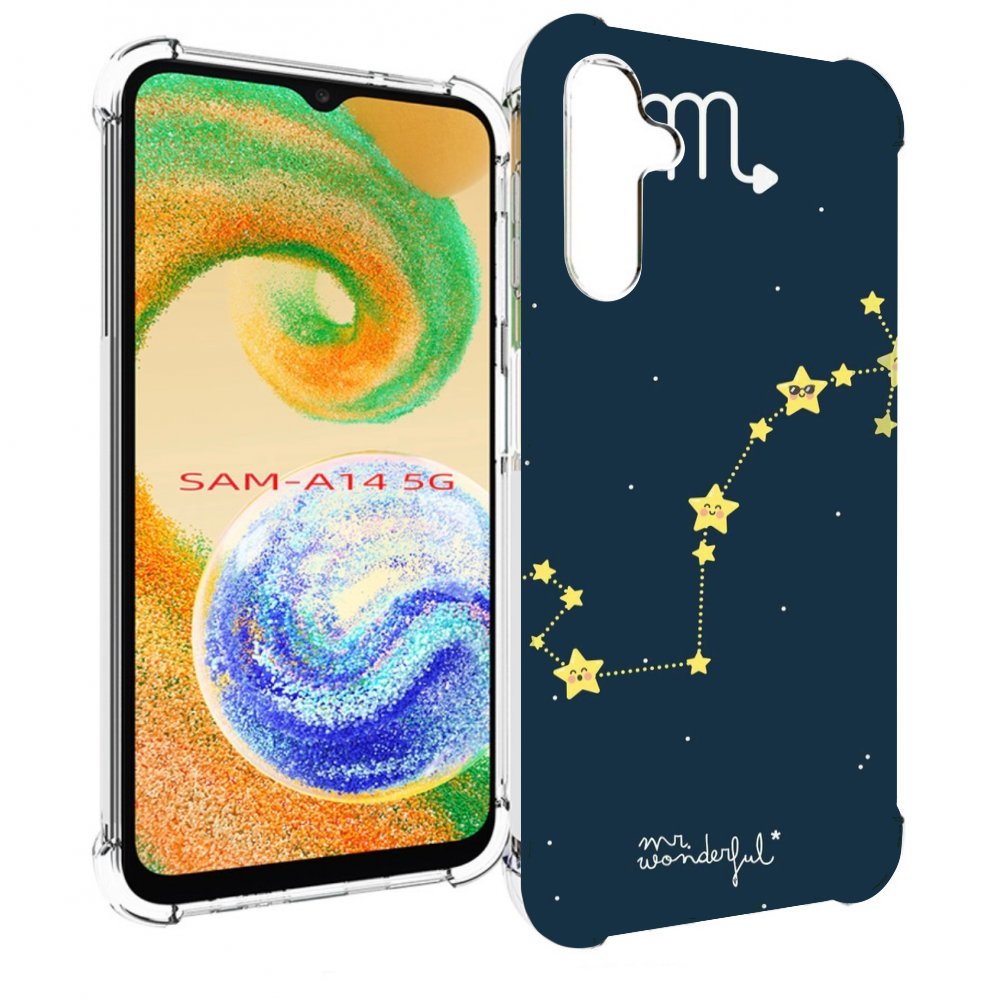 

Чехол MyPads знак зодиака скорпион 1 для Samsung Galaxy A14 5G, Прозрачный, Tocco