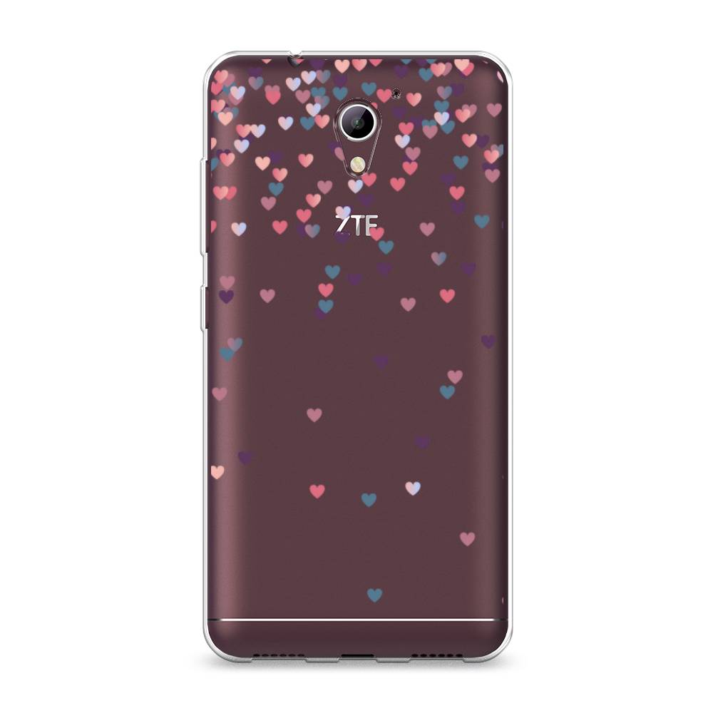 

Чехол на ZTE Blade A510 "Посыпка сердечки", Розовый;фиолетовый, 130150-3
